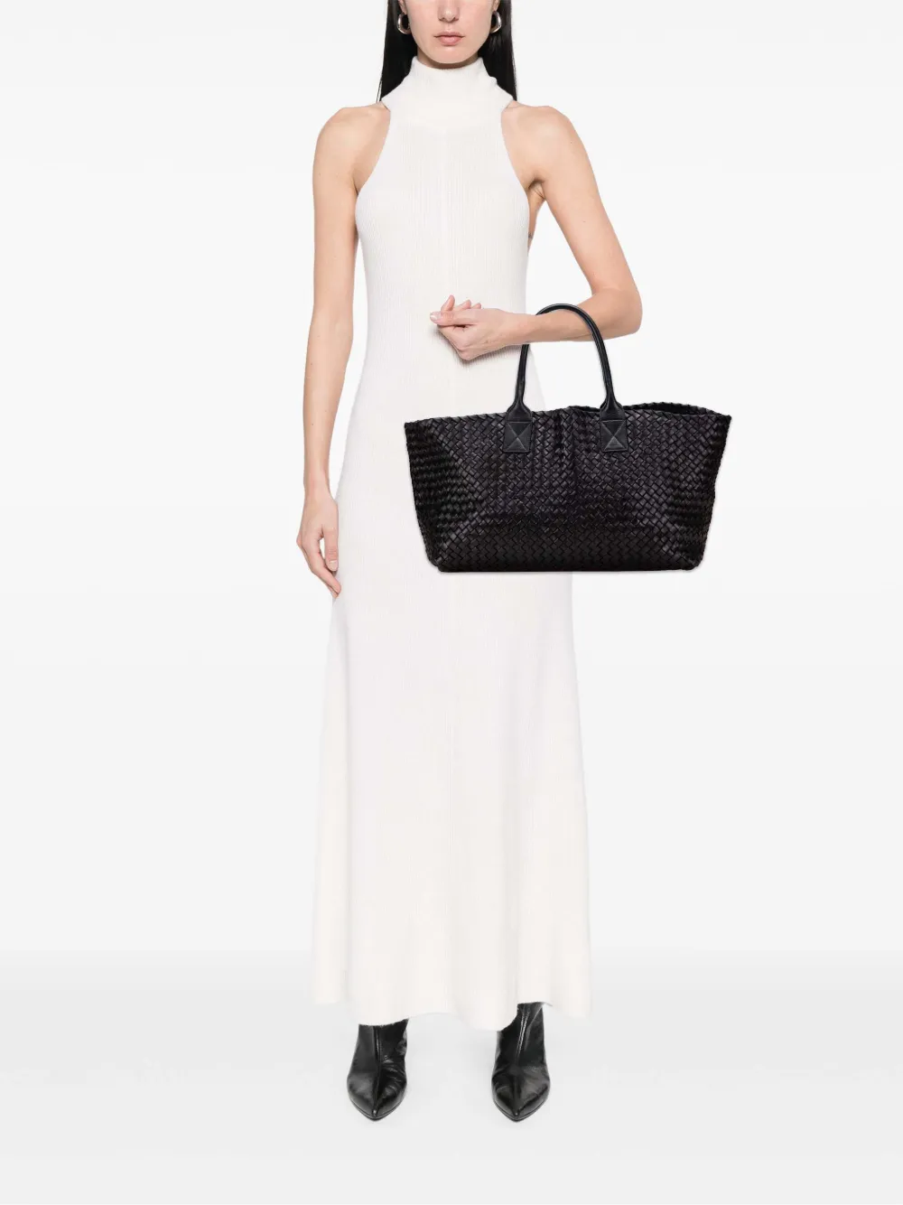 Bottega Veneta Pre-Owned 2000-2007 Medium Lambskin Intreccio Cabat tote bag | Pre-Owned | Image 2