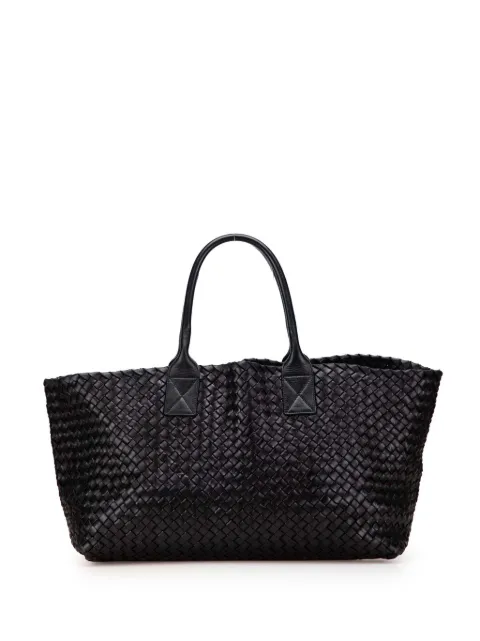 Bottega Veneta Pre-Owned 2000-2007 Medium Lambskin Intreccio Cabat tote bag