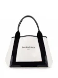 Balenciaga Pre-Owned 2017 Canvas Navy Cabas S tote bag - White