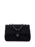 CHANEL Pre-Owned 1997-1999 Medium Quilted Jersey Single Flap shoulder bag - Black