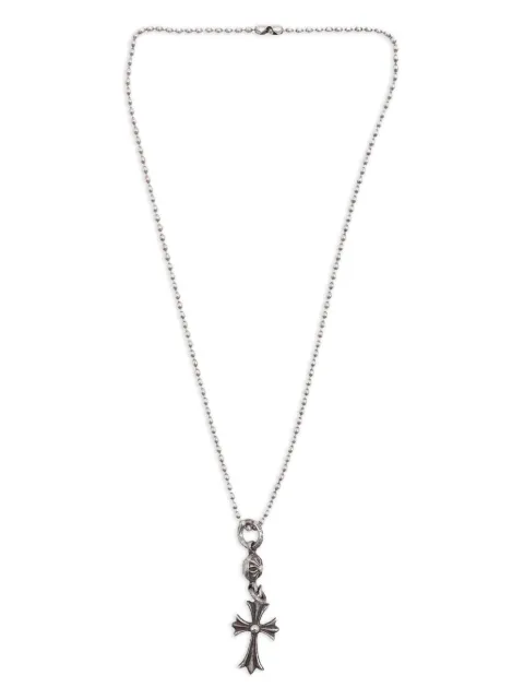 Chrome Hearts cross ball-chain necklace