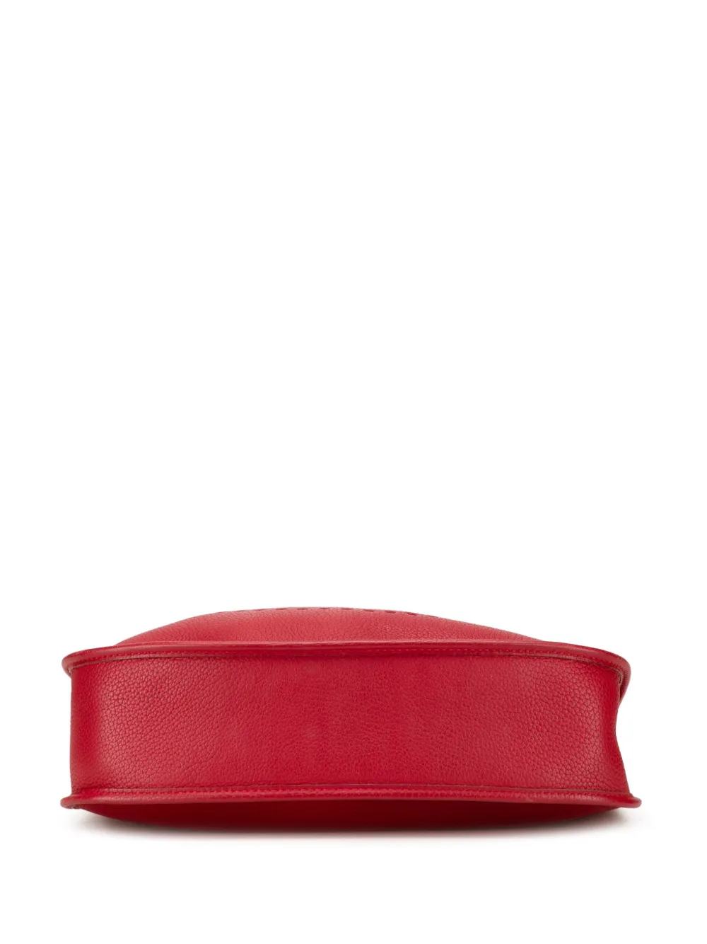 Pre-owned Hermes 1999 Clemence Evelyne Iii 29 Crossbody Bag In Red