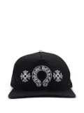 Chrome Hearts horseshoe cross baseball hat - Black