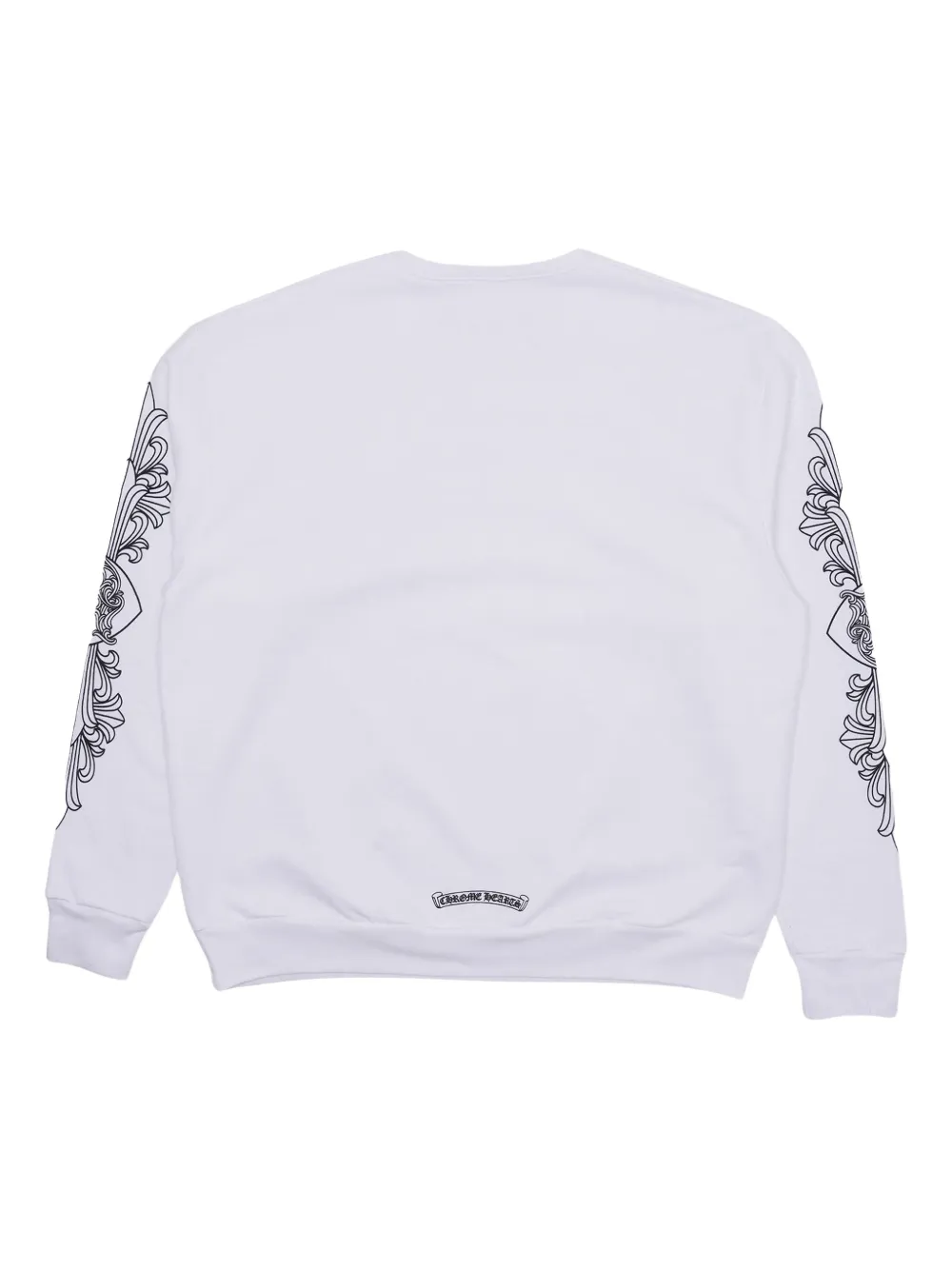 Chrome Hearts Sweater met bloemenprint en ronde hals - Wit