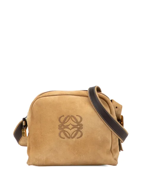 Loewe Pre-Owned 2000-2025 Suede Anagram crossbody bag