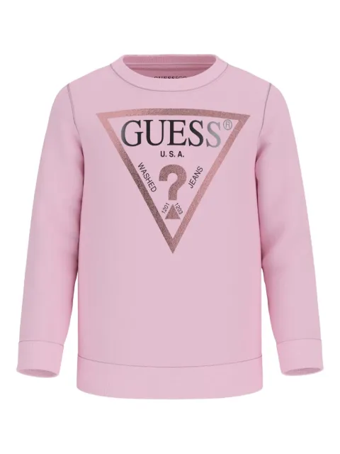 guess kids triangle-logo sweatshirt