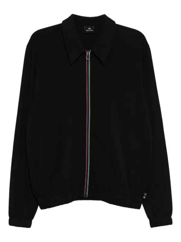 PS Paul Smith ジップアップ ジャケット | ブラック | FARFETCH JP Paul Smith ブラック ジップアップ ジャンパー