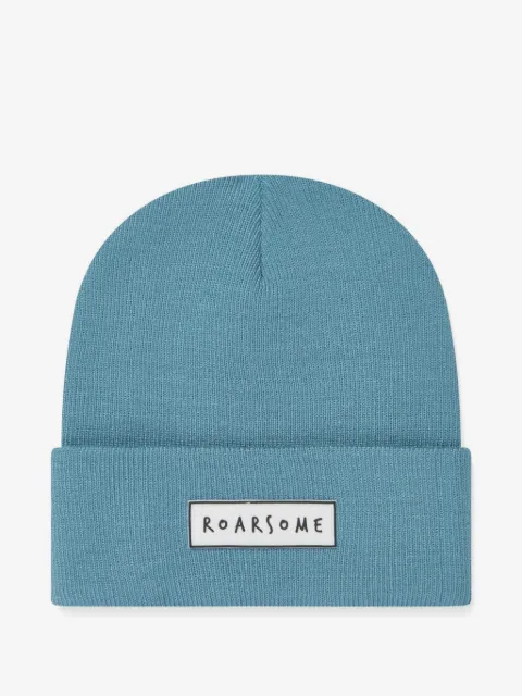 Roarsome logo-patch beanie