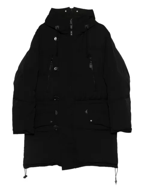 Yohji Yamamoto Pre-Owned abrigo con capucha y cordones 1990