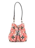 Louis Vuitton Pre-Owned 2020 Monogram Giant Crafty Neonoe MM bucket bag - Red