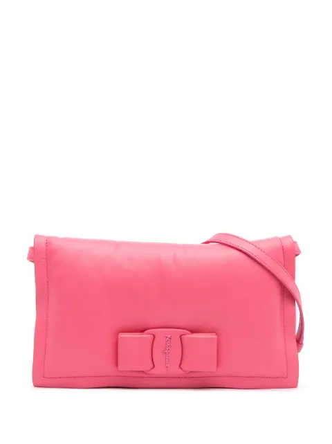 Ferragamo Pre-Owned mini sac à bandoulière Viva Bow en cuir matelassé (2000-2025)