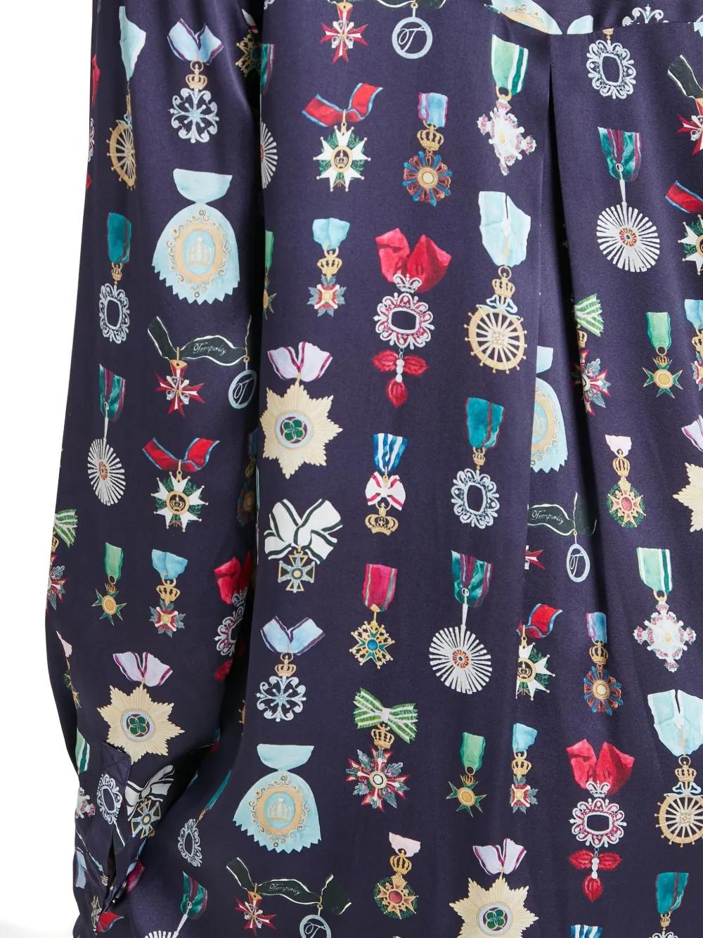 Temperley London Gloriette Silk Blouse In Multi