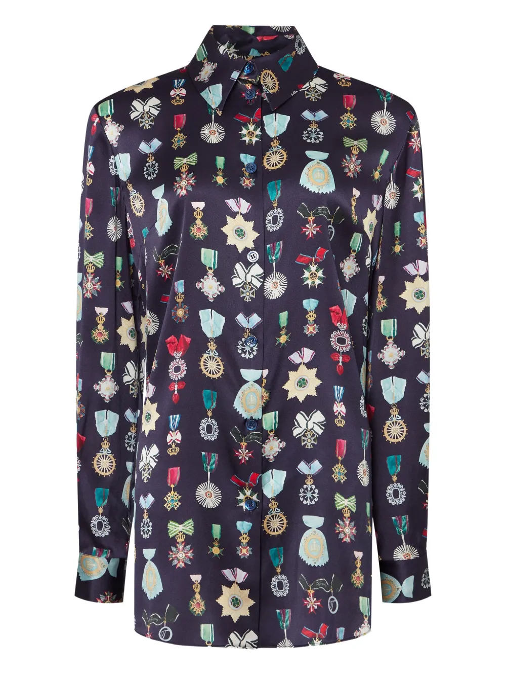 Temperley London Gloriette シルクブラウス - ブルー Temperley London Gloriette シルクブラウス - ブルー