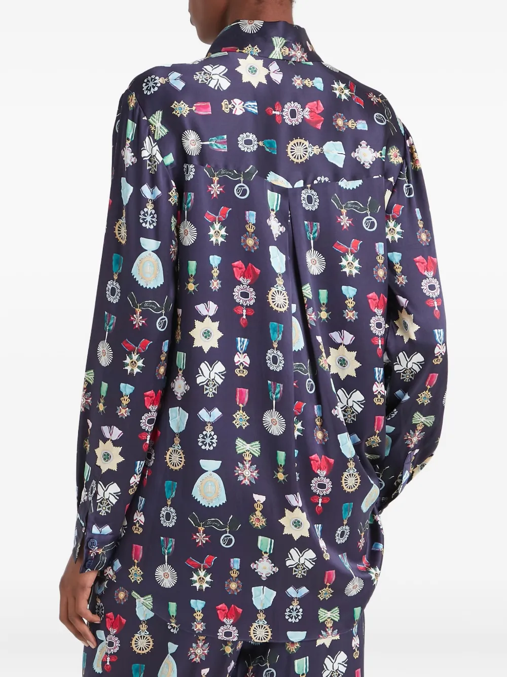Temperley London Gloriette Silk Blouse In Multi