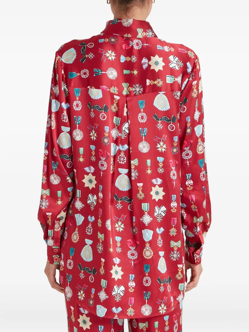 Temperley London Gloriette blouse Rood
