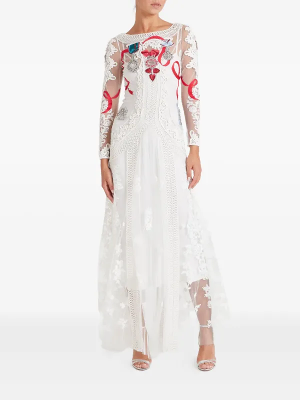Temperley London Diamantine floral-lace Dress | White | FARFETCH Temperley London Diamantine floral-lace Dress | White | FARFETCH
