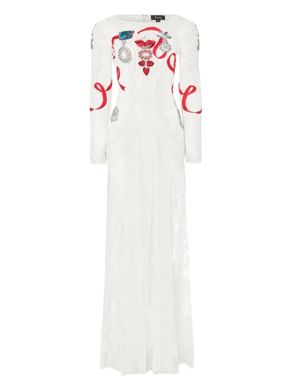 Temperley London Diamantine floral-lace dress | White | Image 1