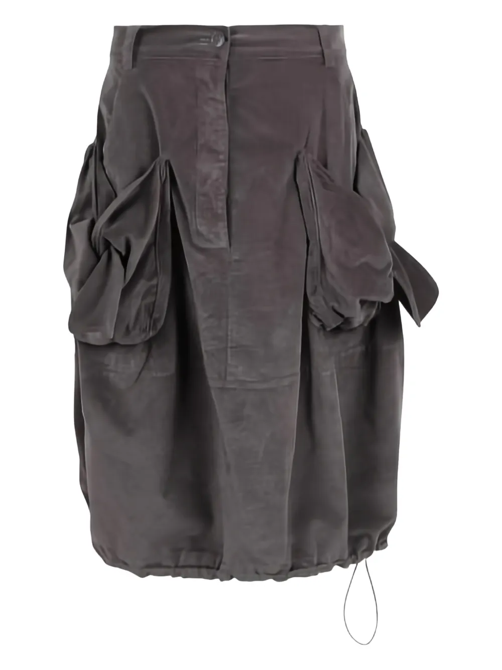 Rundholz Black Label pocket gathered skirt - Grigio