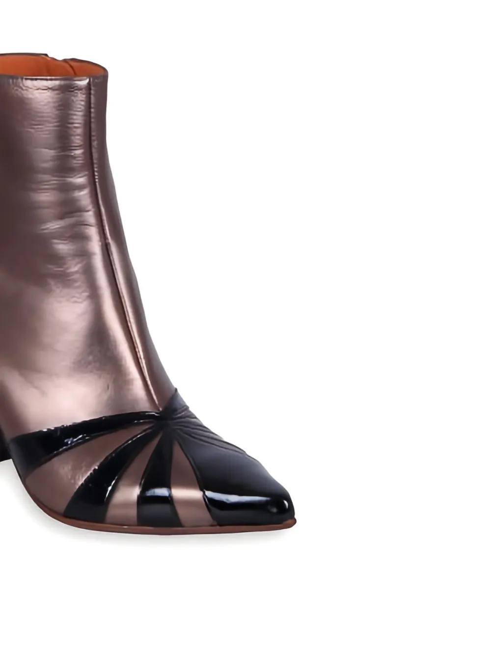 Chie Mihara Ludrik Pointed Block-heel Boots In Metallic