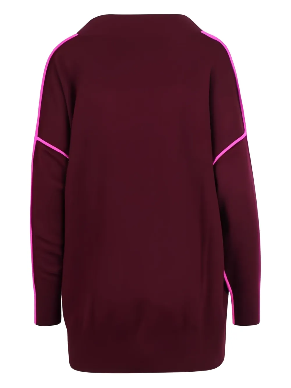 Essentiel Antwerp Inside V-neck Piping Knitwear In Red