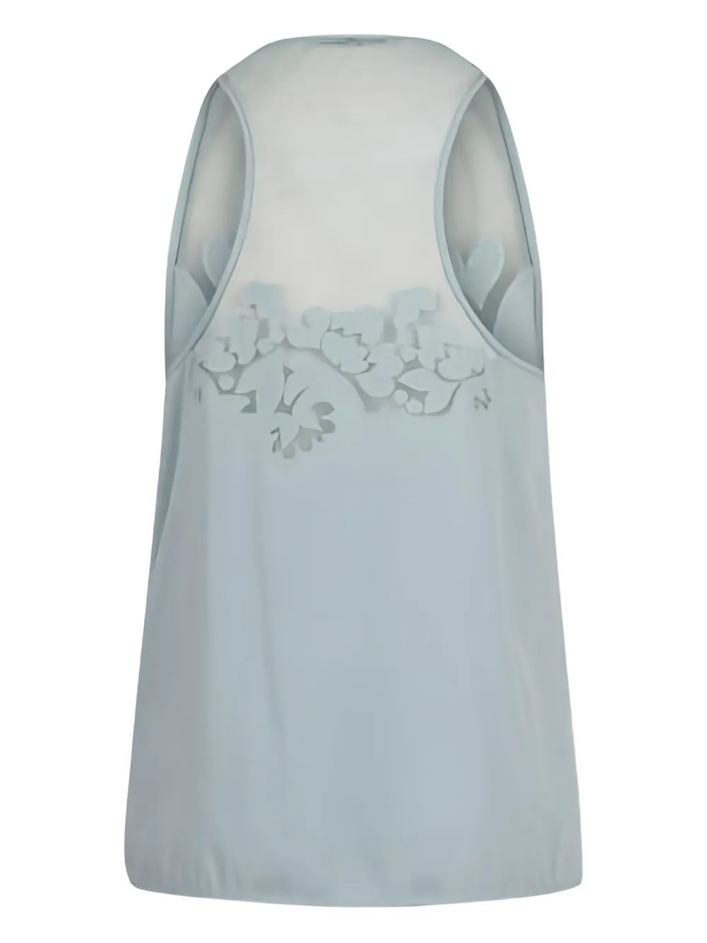 Ermanno Scervino Mouwloze blouse - Blauw