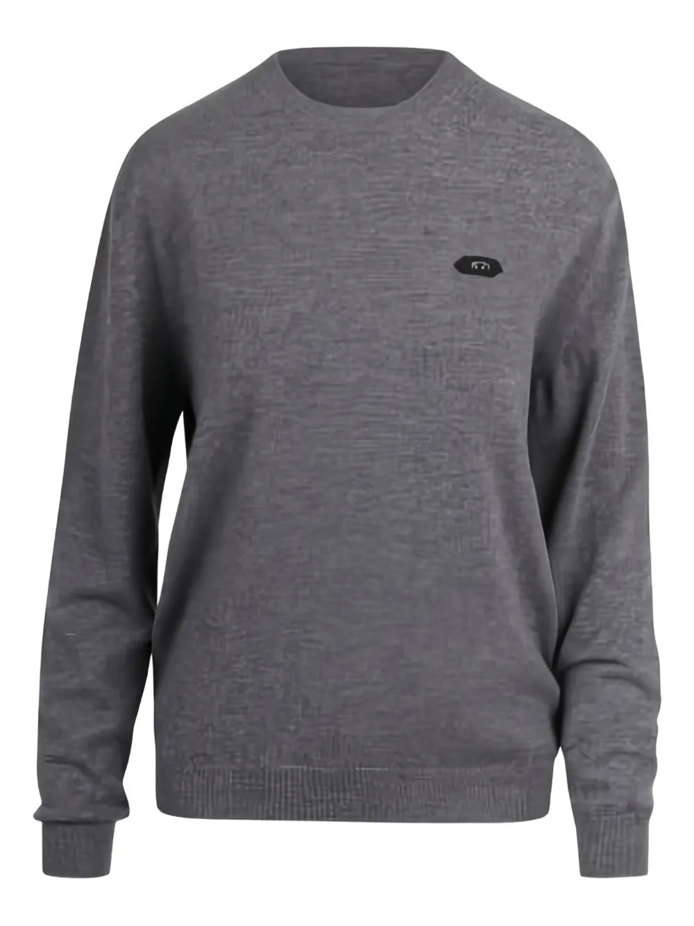 Nº21 logo-appliqué sweater - Grigio