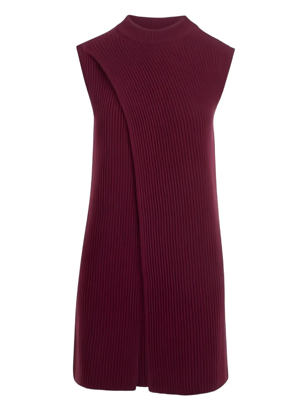 Jil Sander robe mi-longue drapée | rouge | Image 1