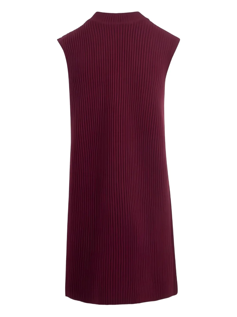 Jil Sander Gedrapeerde geplooide mini-jurk - Rood