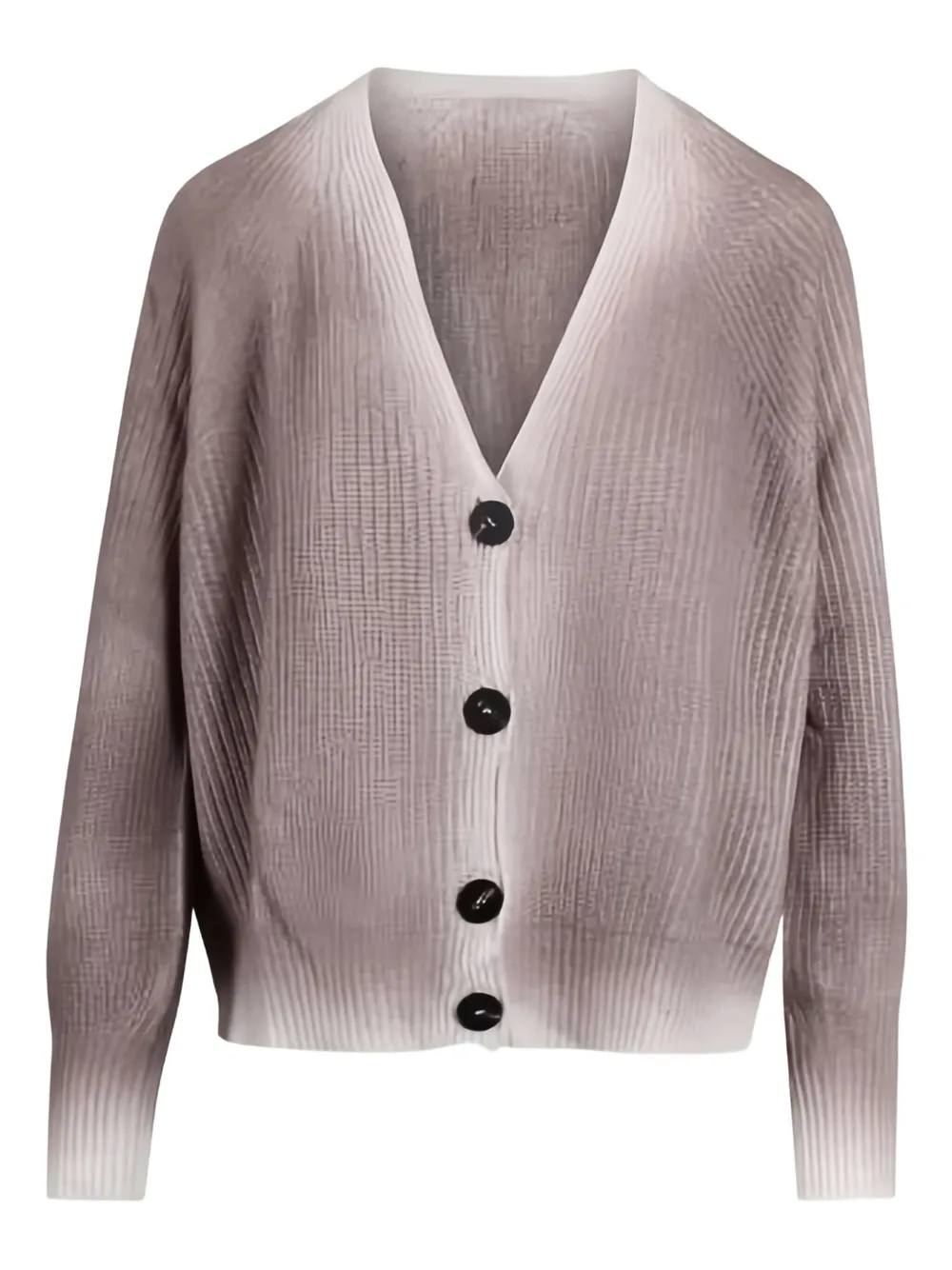Ploumanac'h V-neck Buttoned Cardigan In Brown