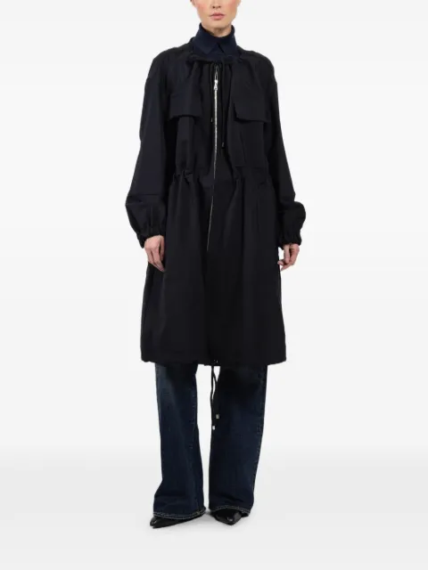 Plan C drawstring-fastening parka