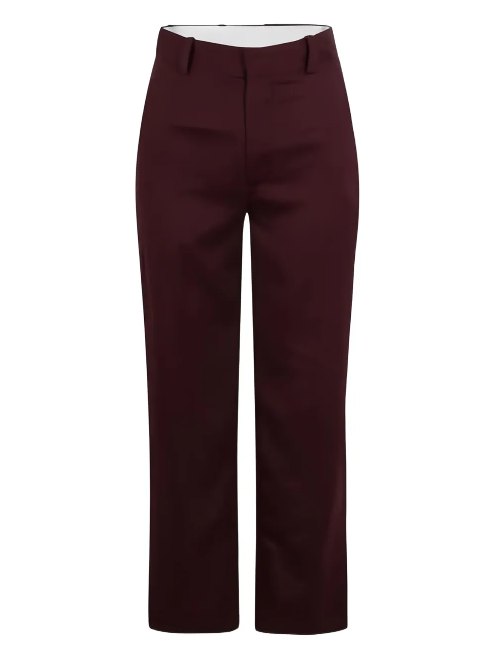 Plan C Slit Trousers In Brown