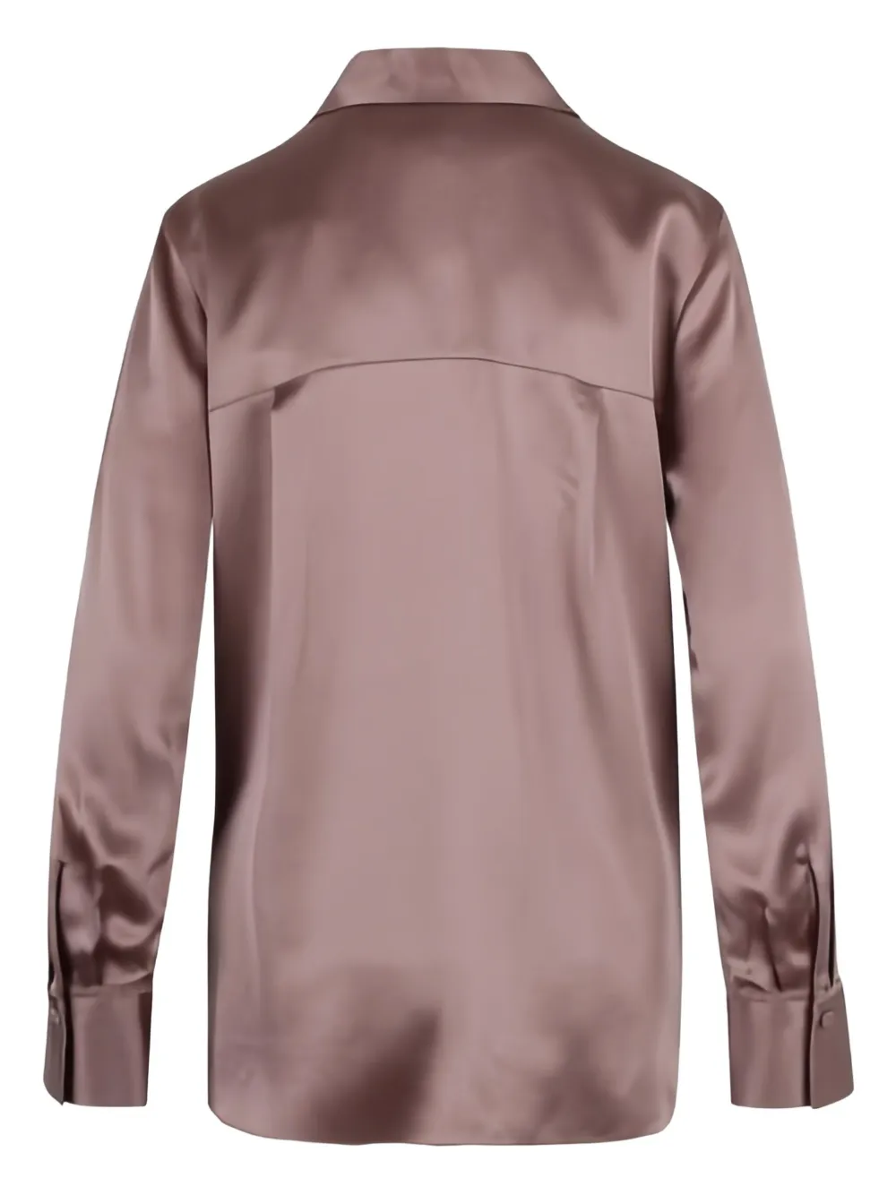 Vince Lace-trim Shirt In Brown