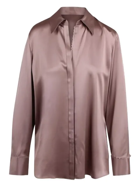 Vince camisa con ribete de encaje