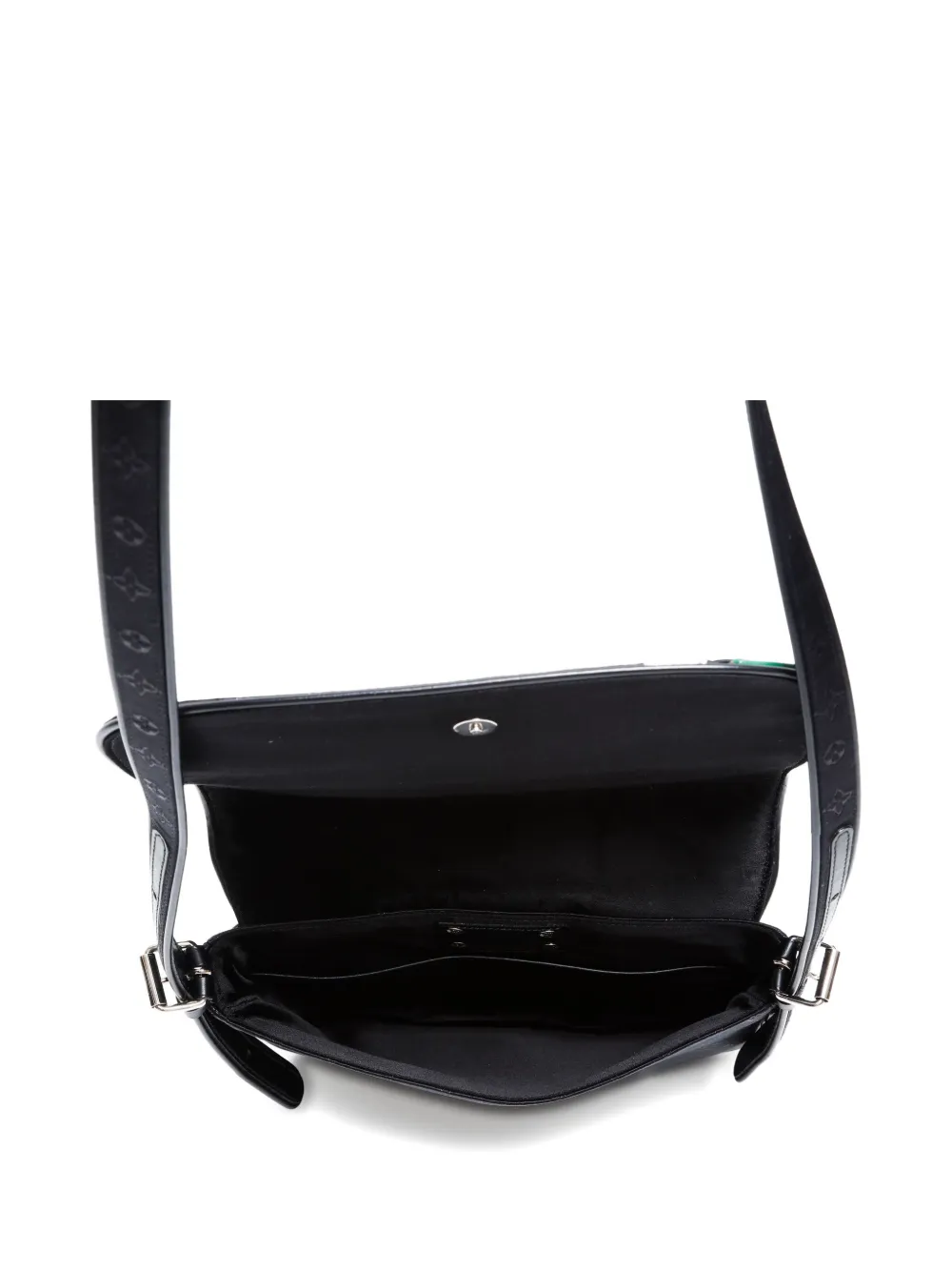Pre-owned Louis Vuitton 2002s Monogram Comte De Fe Musette Shoulder Bag In Black