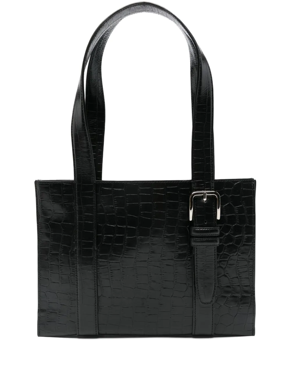 Cordera crocodile-embossed shoulder bag | Black | Image 1