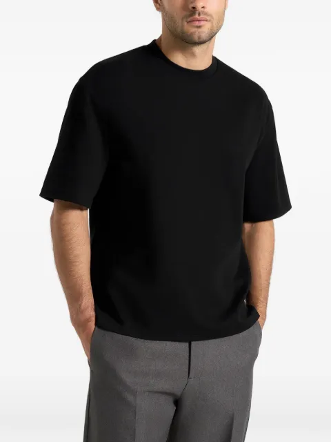 Manière De Voir TS007 in black relaxed fit cotton T-shirt