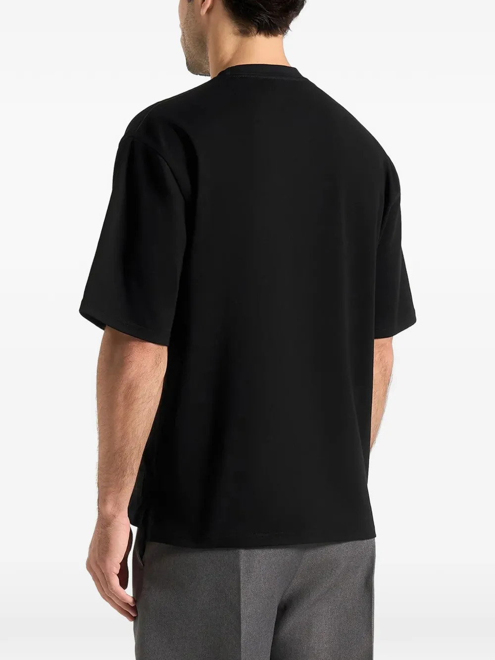 Manière De Voir TS007 relaxed-fit katoenen T-shirt Zwart