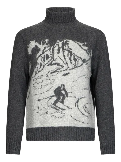 Ballantyne turtleneck jacquard-graphic sweater
