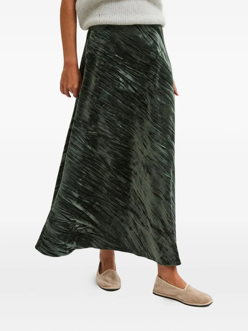BIANCALANCIA textured midi skirt | Green | Image 1