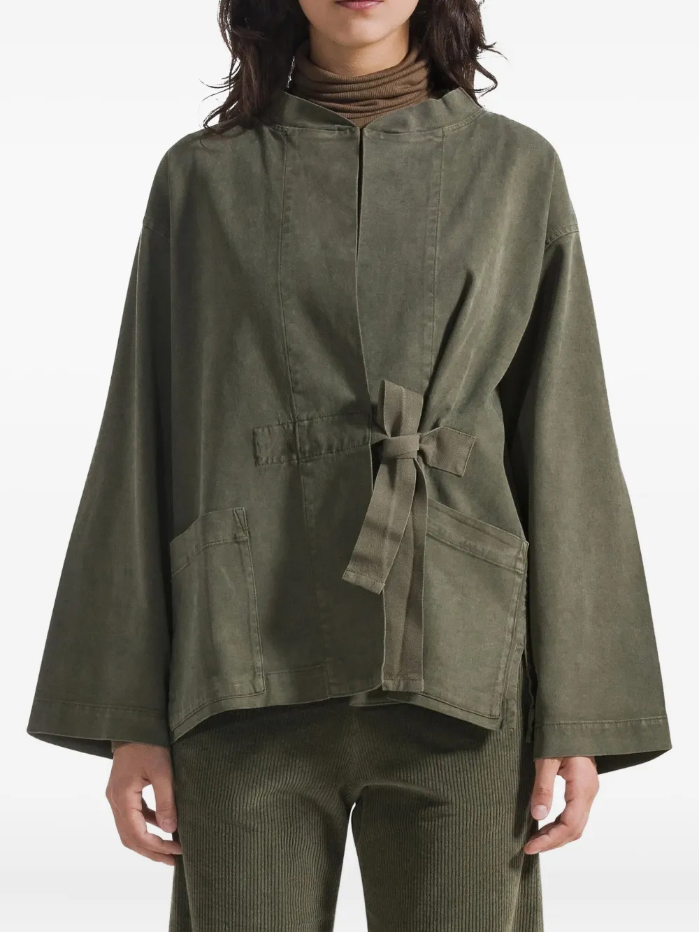 DEHA tie-waist patch-pocket jacket | Oversized Jackets | Image 2