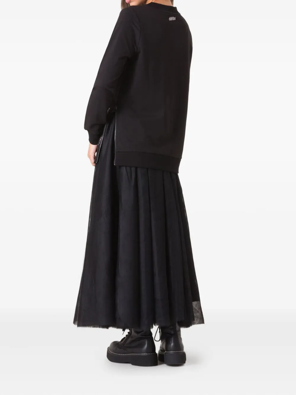 Dimensione Danza Side-zip Sweatshirt In Black