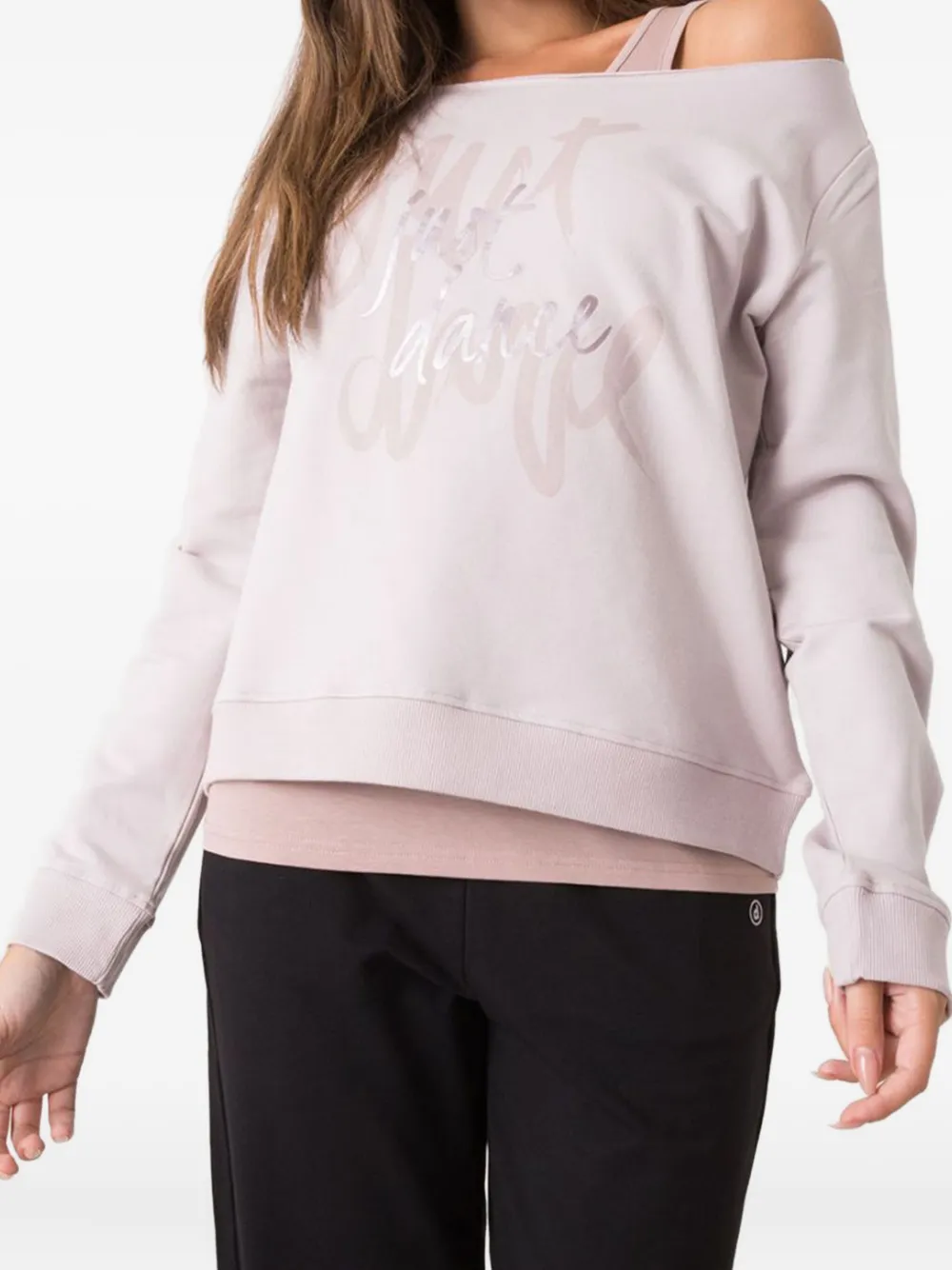 Dimensione Danza Off-shoulder Sweater In Neutral