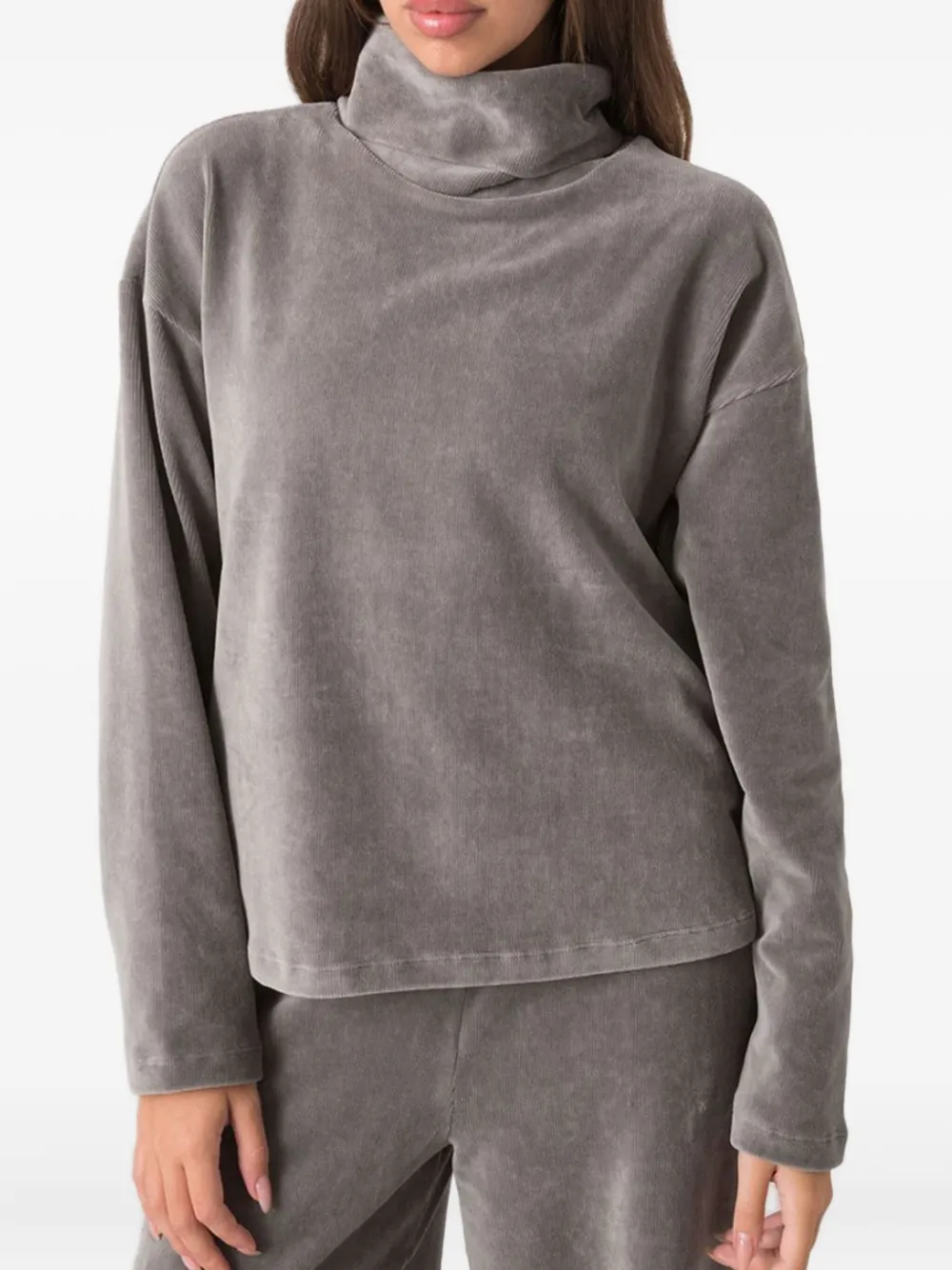 Dimensione Danza High-neck Sweater In Gray
