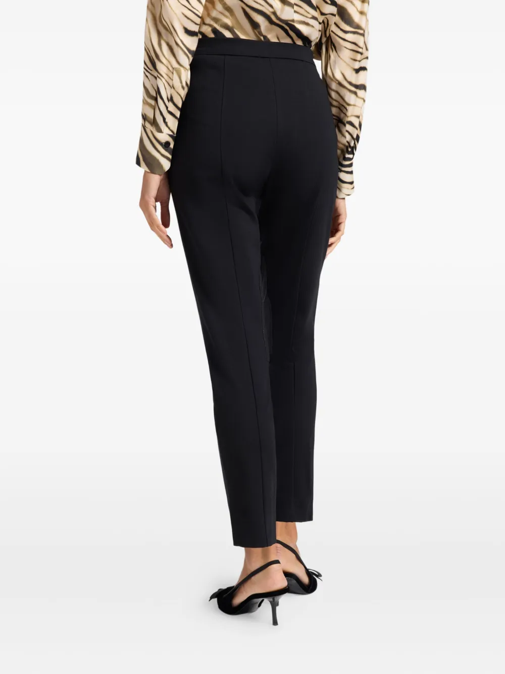 Elena Miro' Rivets-detail Trousers In Black