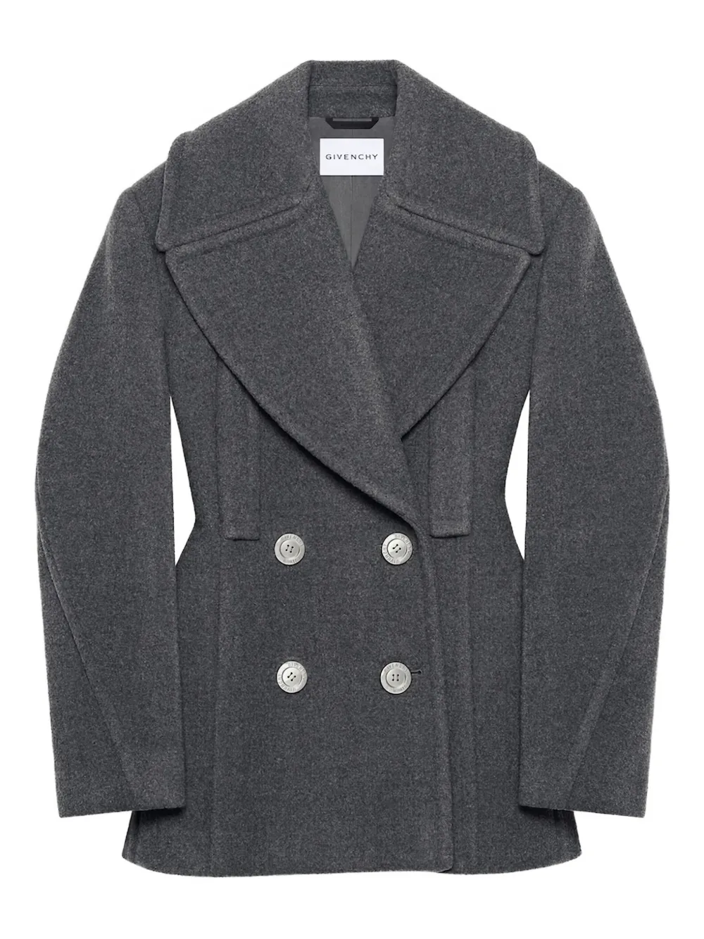 Givenchy double-breasted balloon-sleeve jacket | Grey | Image 1