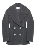 Givenchy double-breasted balloon-sleeve jacket - Grey