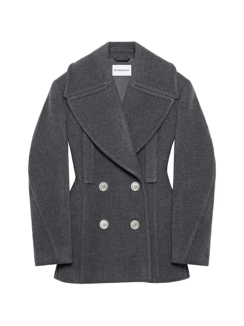 Givenchy double-breasted balloon-sleeve jacket - Grey