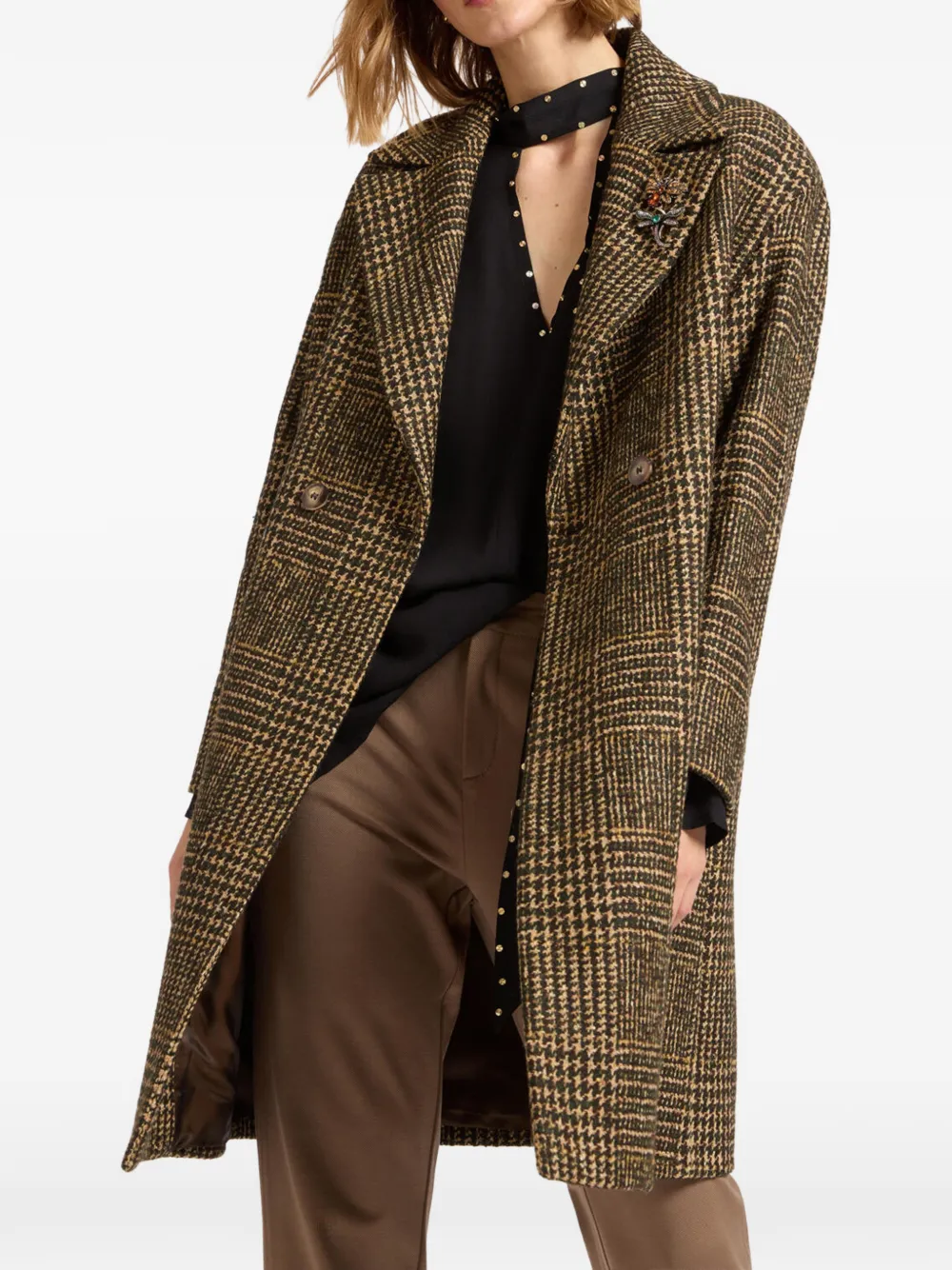 ELENA MIRO` chaqueta a cuadros con doble botonadura | Abrigos con doble botonadura | Image 2