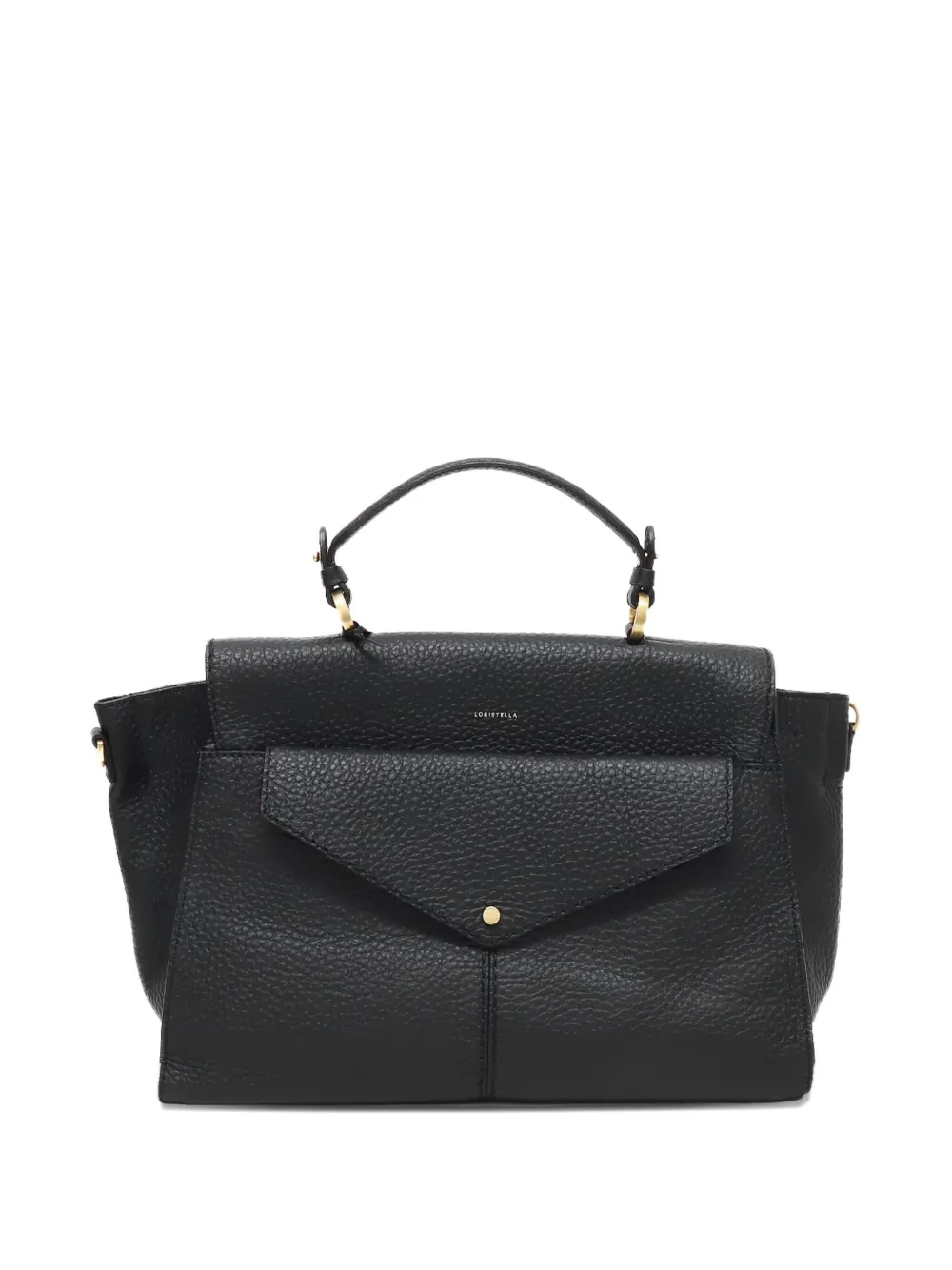 Loristella Flap Tote Bag In Black