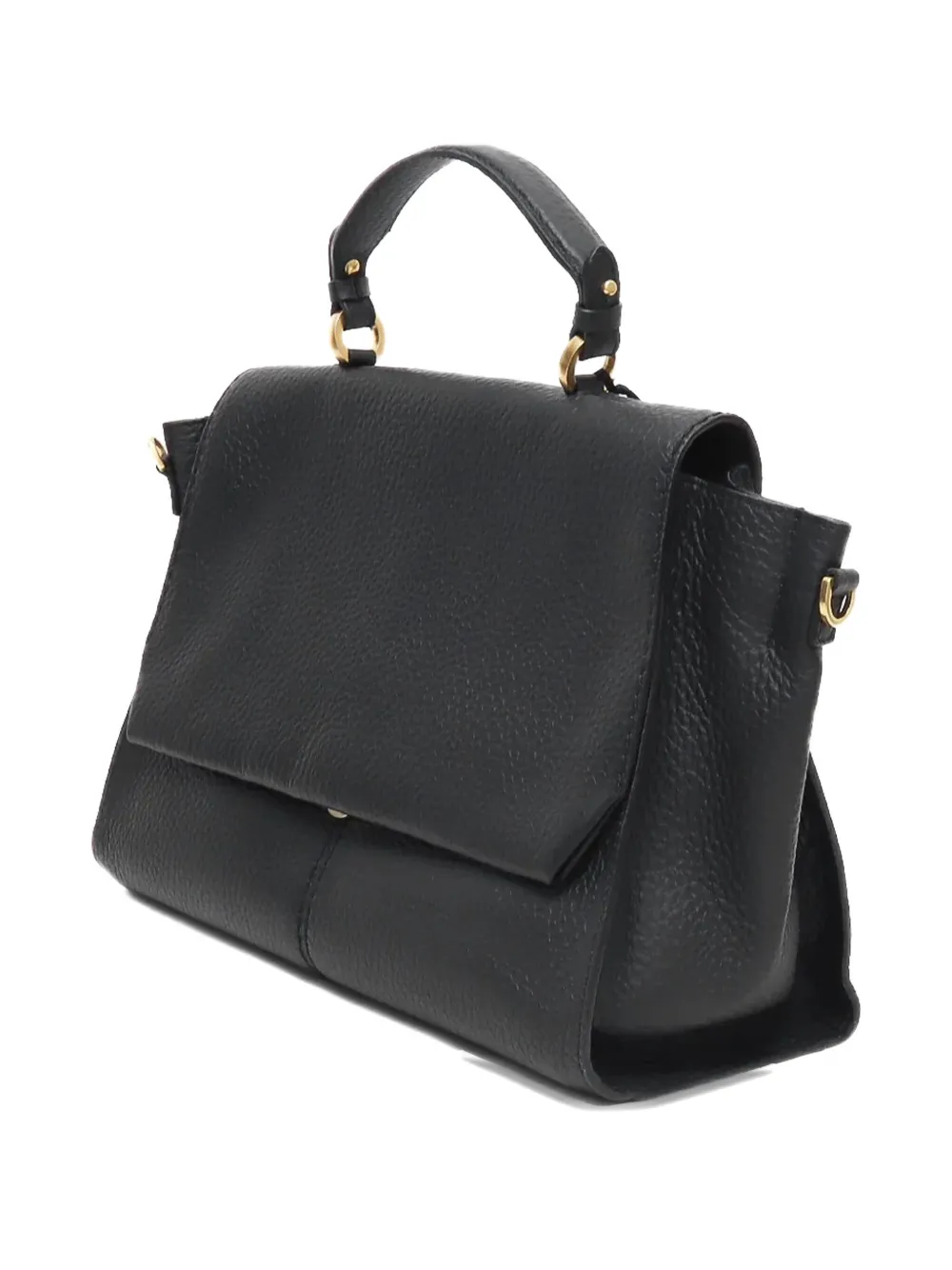 Loristella Flap Tote Bag In Black